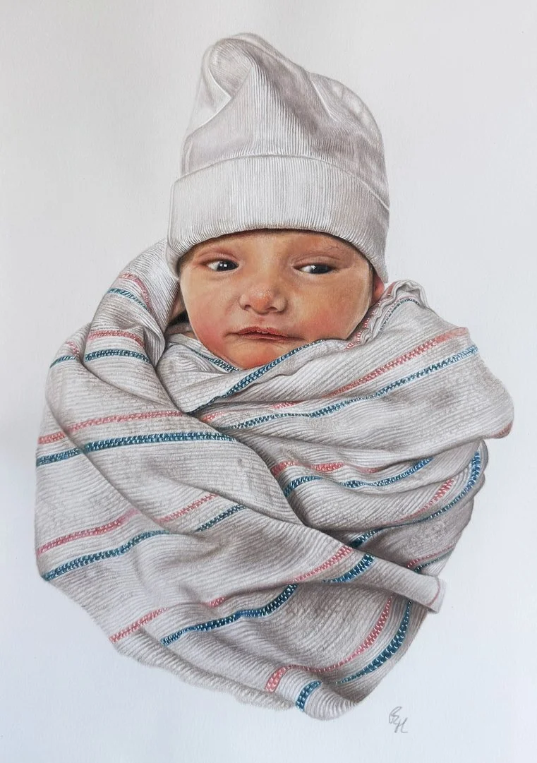 11" x 14" Prisma Color on Smooth Bristol. Sold