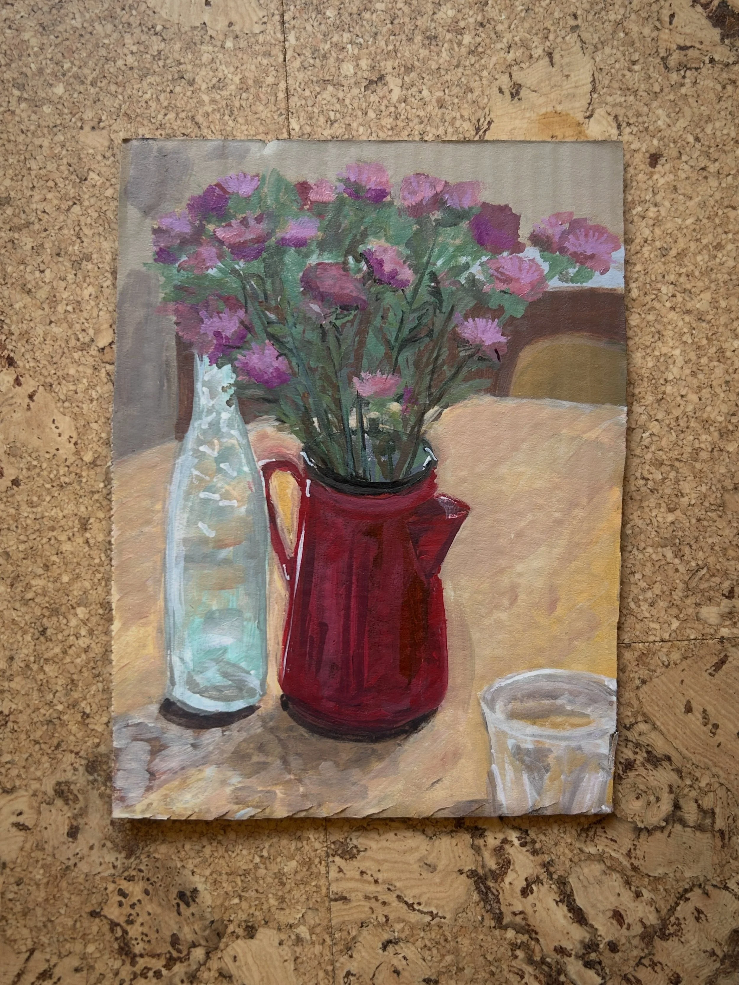 A Painting Everyday proved tricky! But I managed to paint thirty paintings in forty one days 🏁 Painting 30 🏁 Asters from my mum ✨