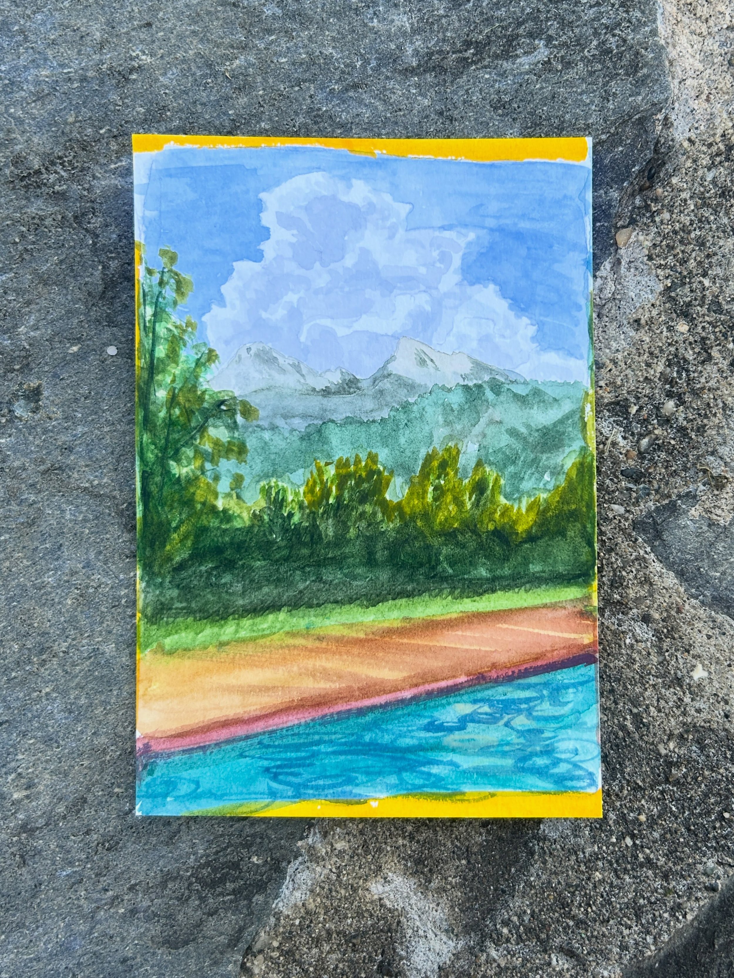 A HYUGE cloud tumbled up over the mountains yesterday - you could hear it thundering - then It just decided to relax, spread out and disappear ☁️