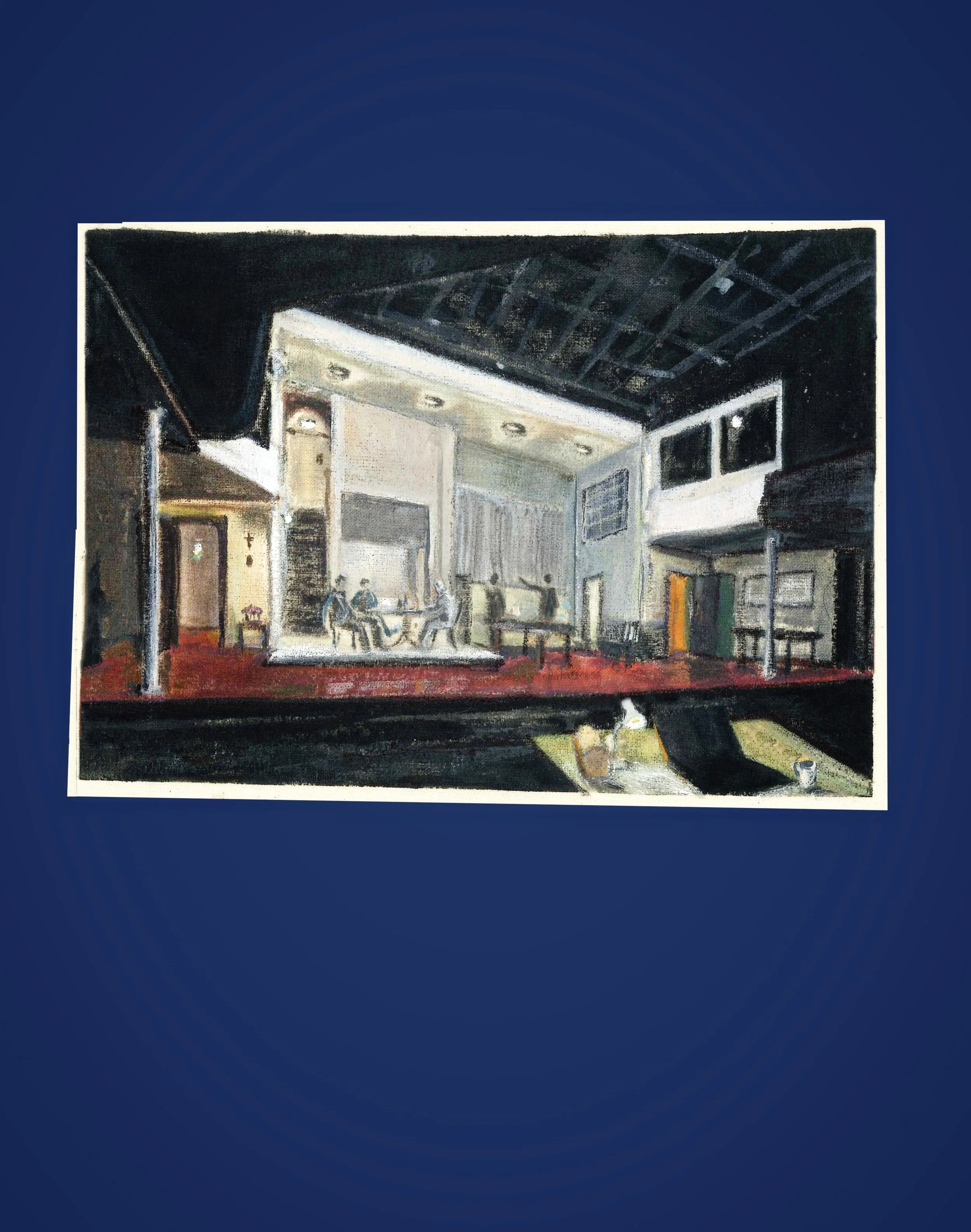 A little painting of a great play 👉🏼🥊 Golden Boy tech rehearsals last week