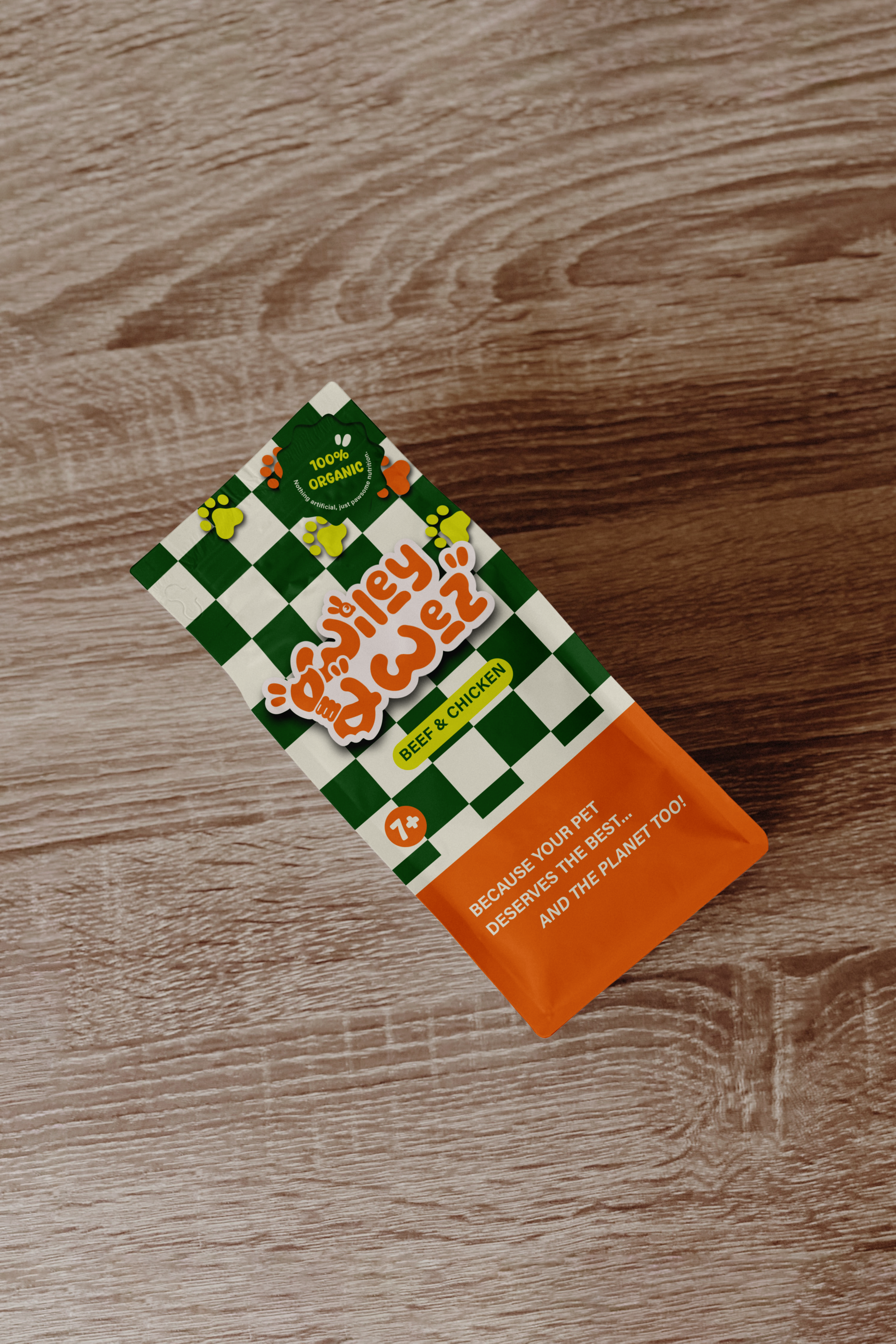 Coffee Bag on Wood Table Mockup.png