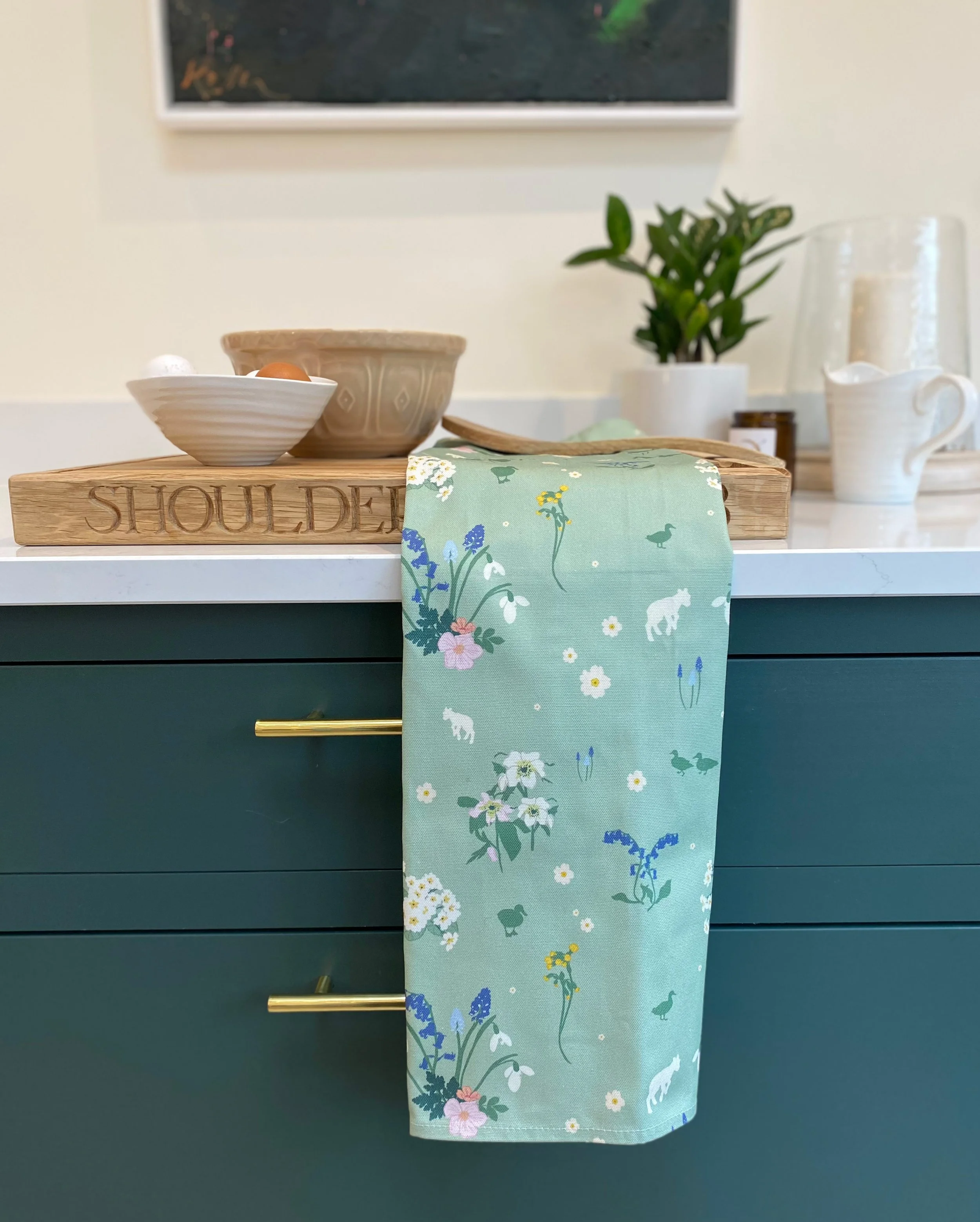 Spring is Here Tea Towel