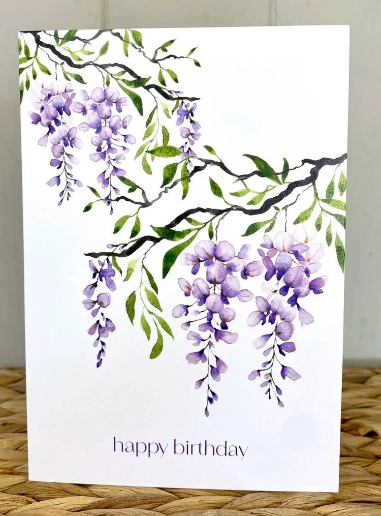 Trailing Wisteria card