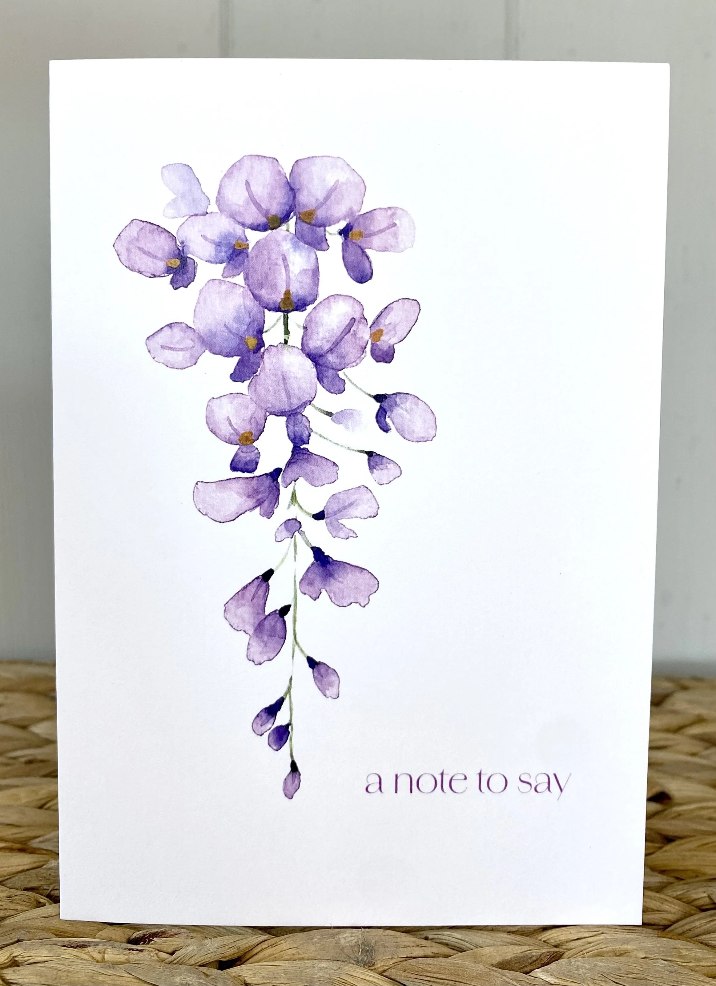 Wisteria card