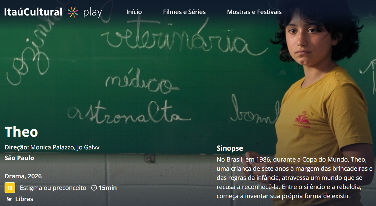 Theo Is Now Streaming on Itaú Cultural Play