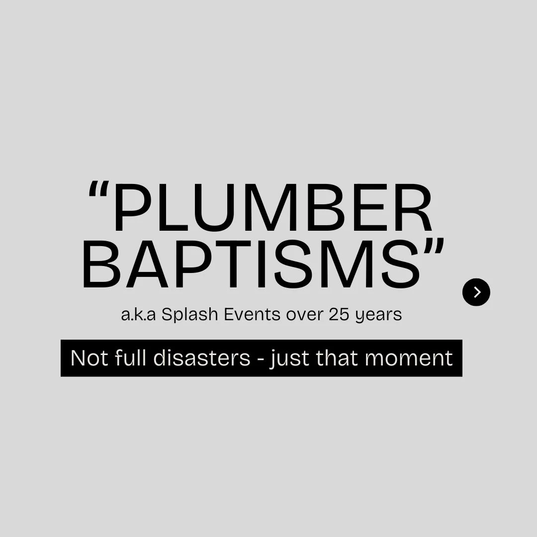 Have you ever heard the term &ldquo;Plumber Baptisms&rdquo;? Because I was today years old when I learned what that means 😅

To be fair, I get to be the Vanna White of the showroom, so I haven&rsquo;t had to experience one firsthand&hellip; but I ca