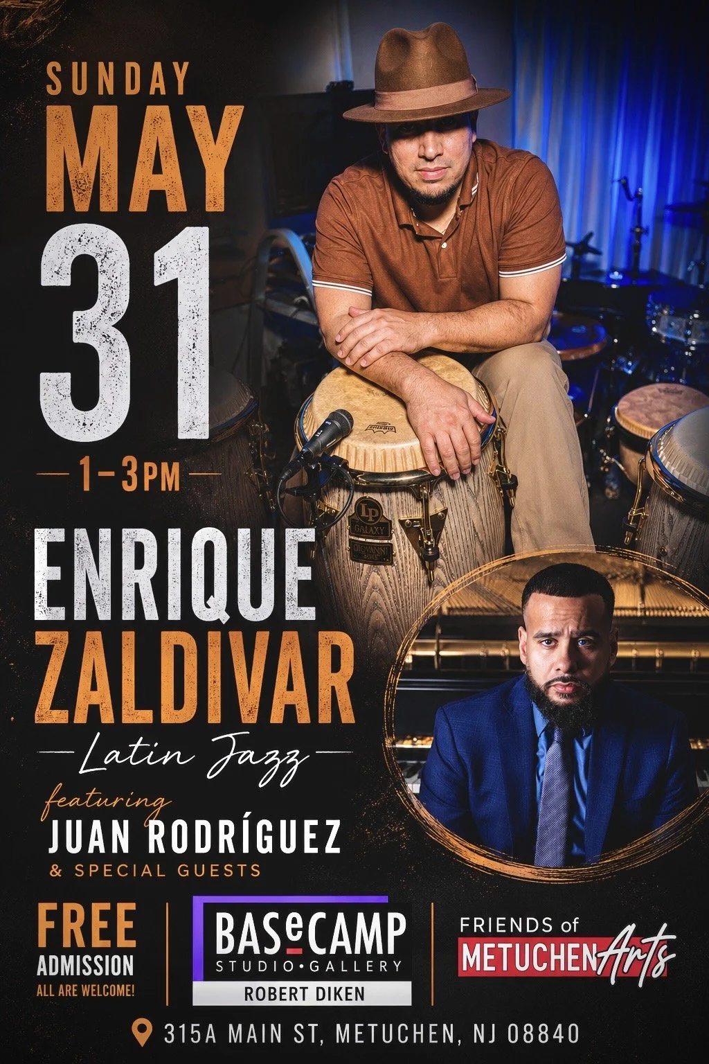 LATIN JAZZ MUSIC - featuring Enrique Zaldivar with special guests