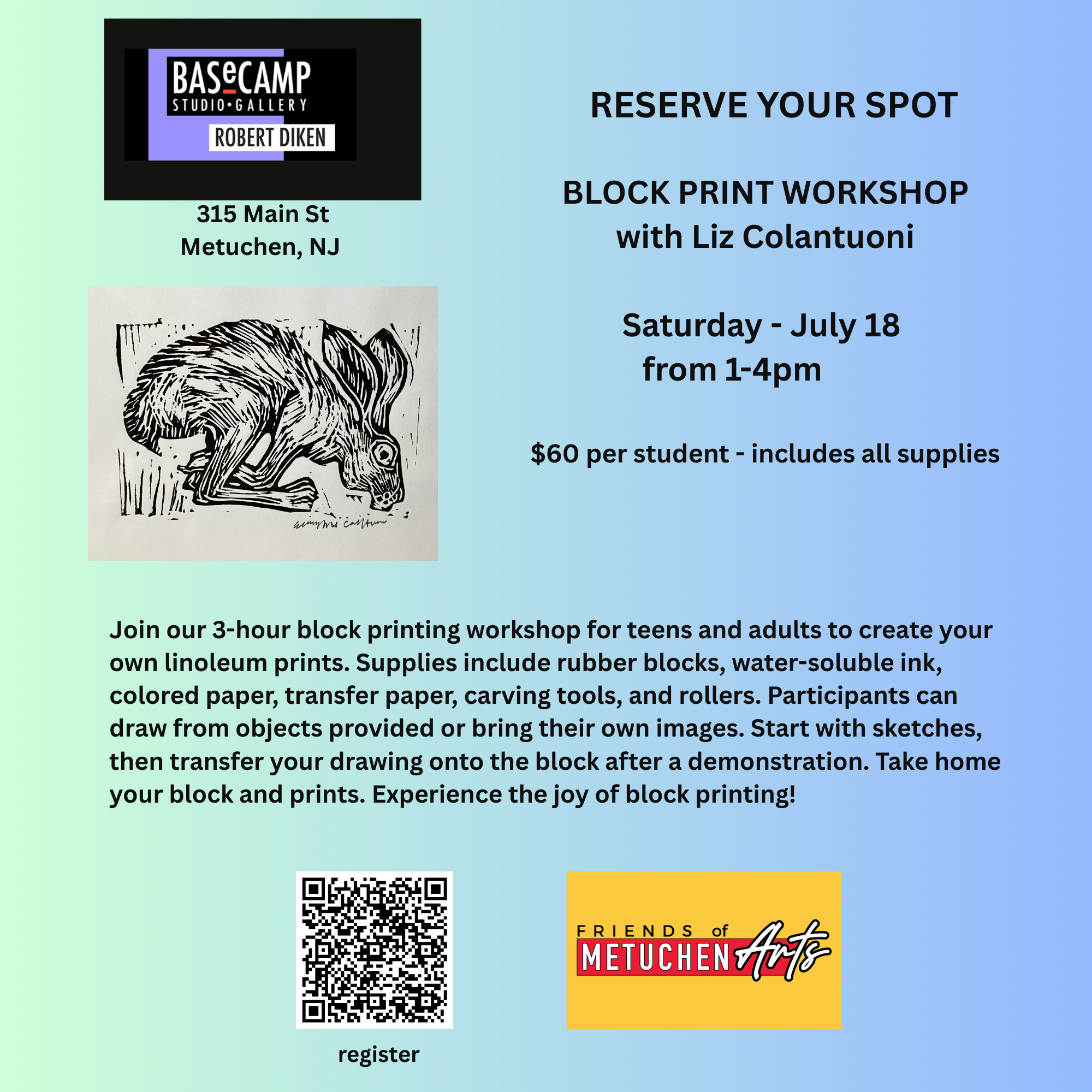 BLOCK PRINT WORKSHOP