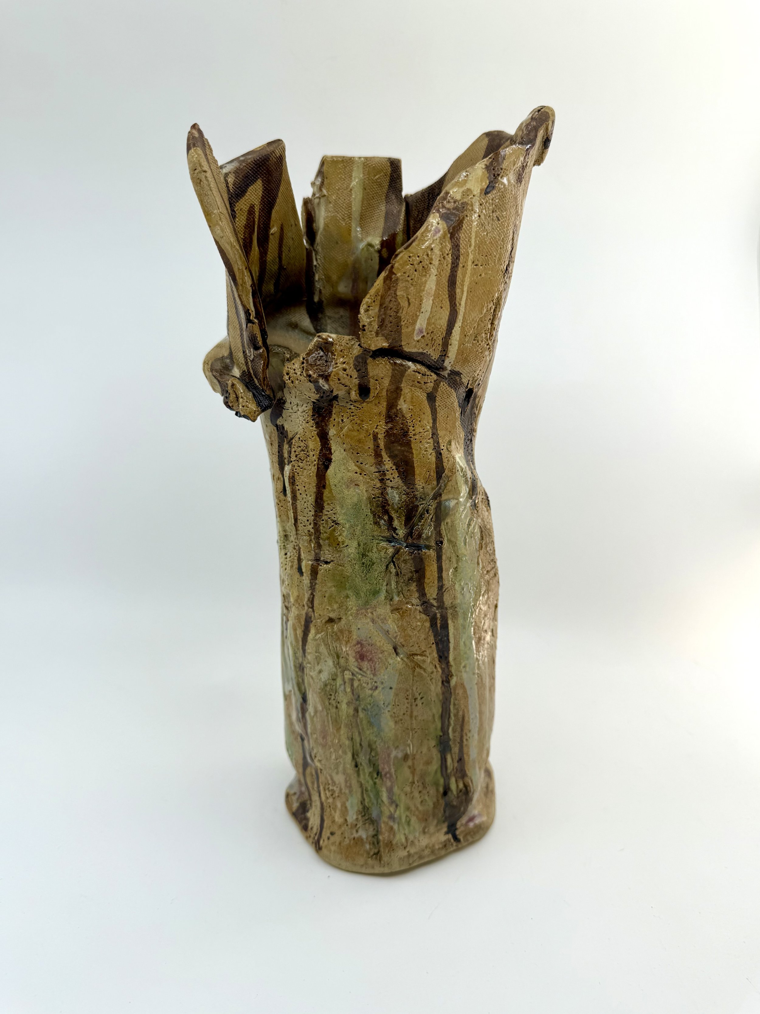 Bark - 2026 Ceramic Sculpture - 12 x 4 - $200.00


