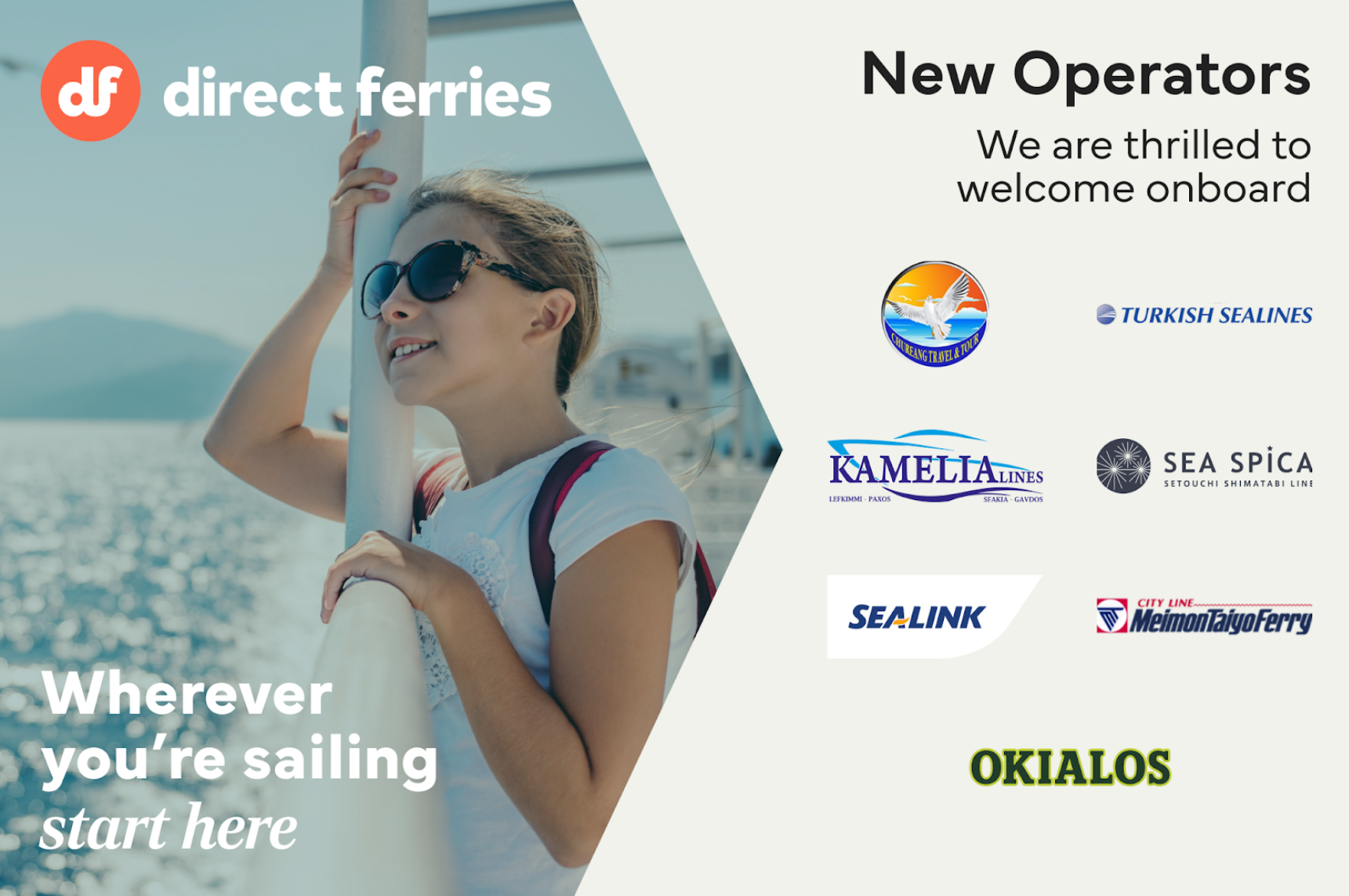 Direct Ferries Connect expands its offering with five new operators across Greece, Turkey, Thailand, and Japan
