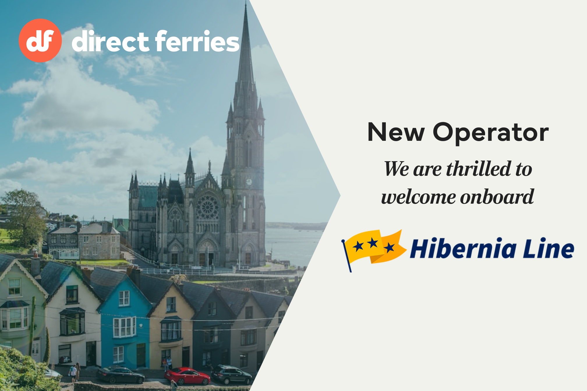 Direct Ferries brings Hibernia Line’s new Ireland–France connection to its global ferry network