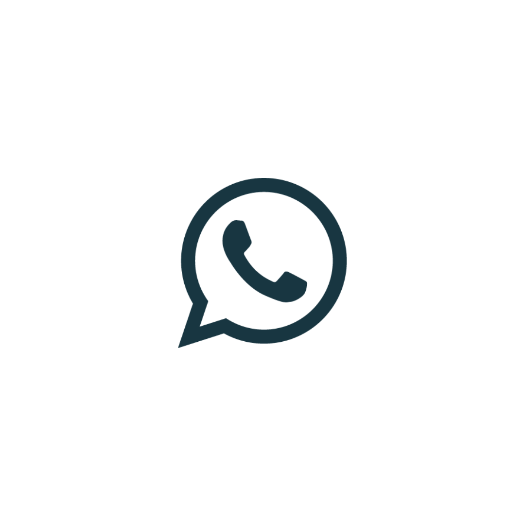 Groen pictogram van Whatsapp tegen zwarte achtergrond.