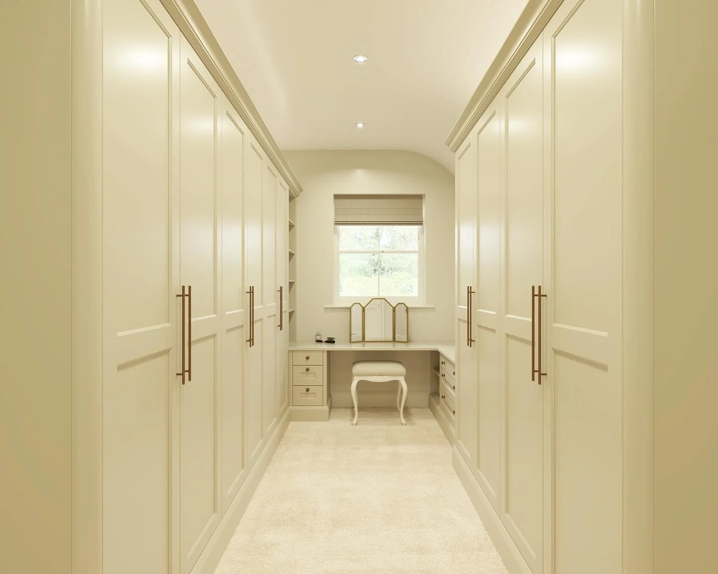 A light and bright dressing room designed to maximise storage whilst creating a relaxed, luxury feel.

Designed by myself, brought to life by @northernbespokevisuals

#pipdesignstudio #interiordesign #furnituredesign #northeast #newcastle