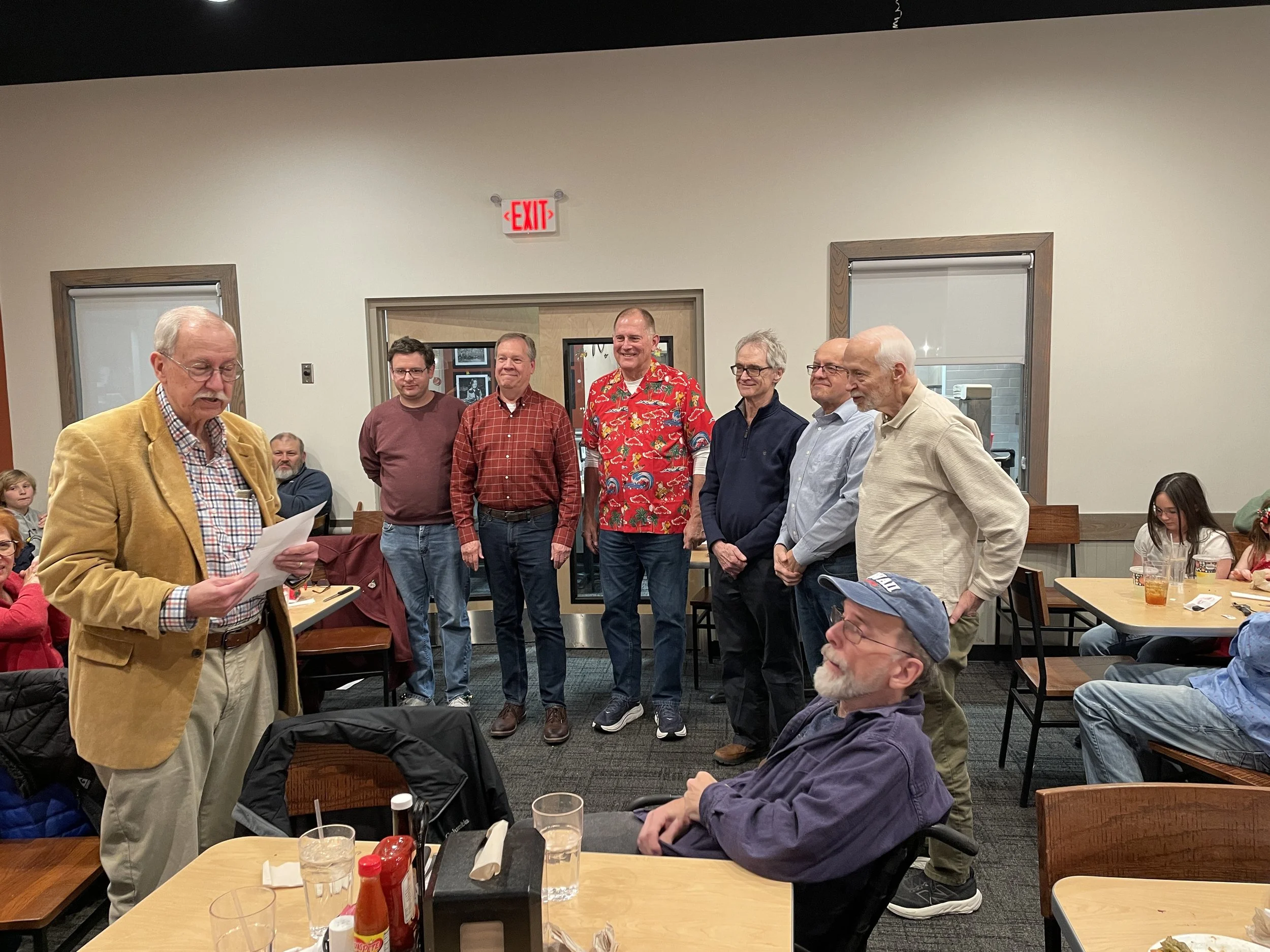 Officers Sworn in during Club Holiday Party