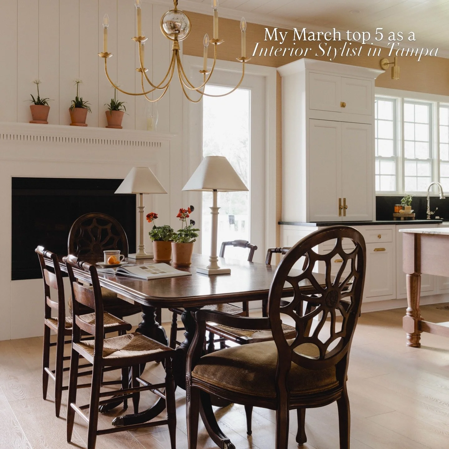 My March top 5 as an Interior Stylist in Tampa 

The chicken was the star of the show in this beautiful project designed by @doverinteriors 

#interiorstyling 
homedesign homedecorideas livingroomdecor greenkitchen hallway diningroomdecor barnrenovat