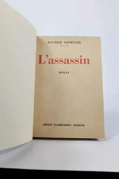 Maurice Genevoix, L'assassin