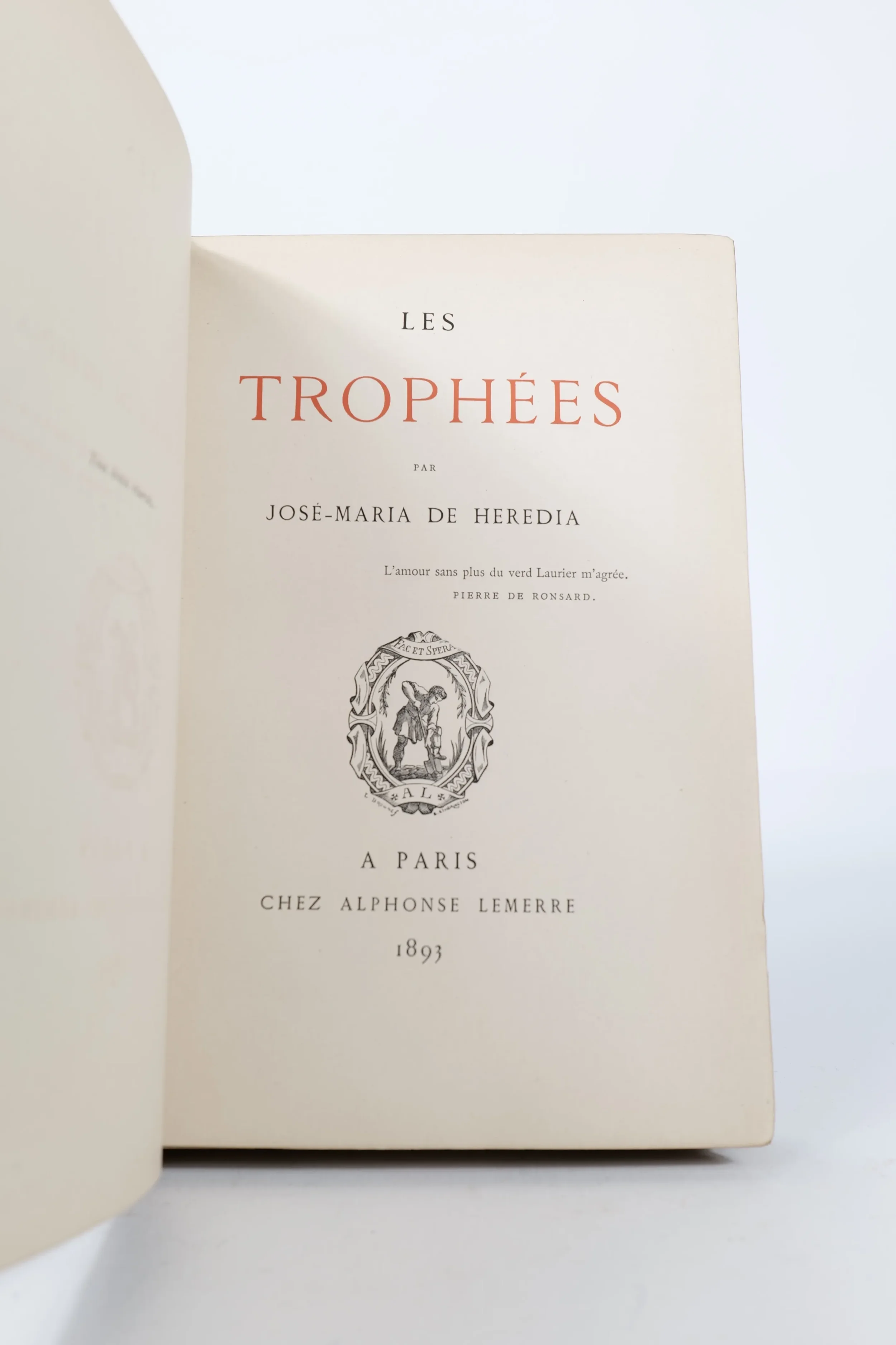Les Trophées.  HEREDIA (José Maria de).