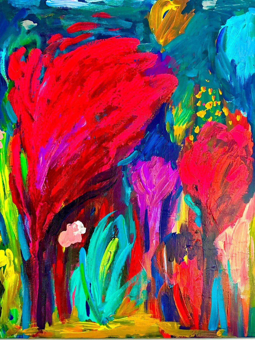 Untitled, 2024, Acrylic on canvas, 20"x20"