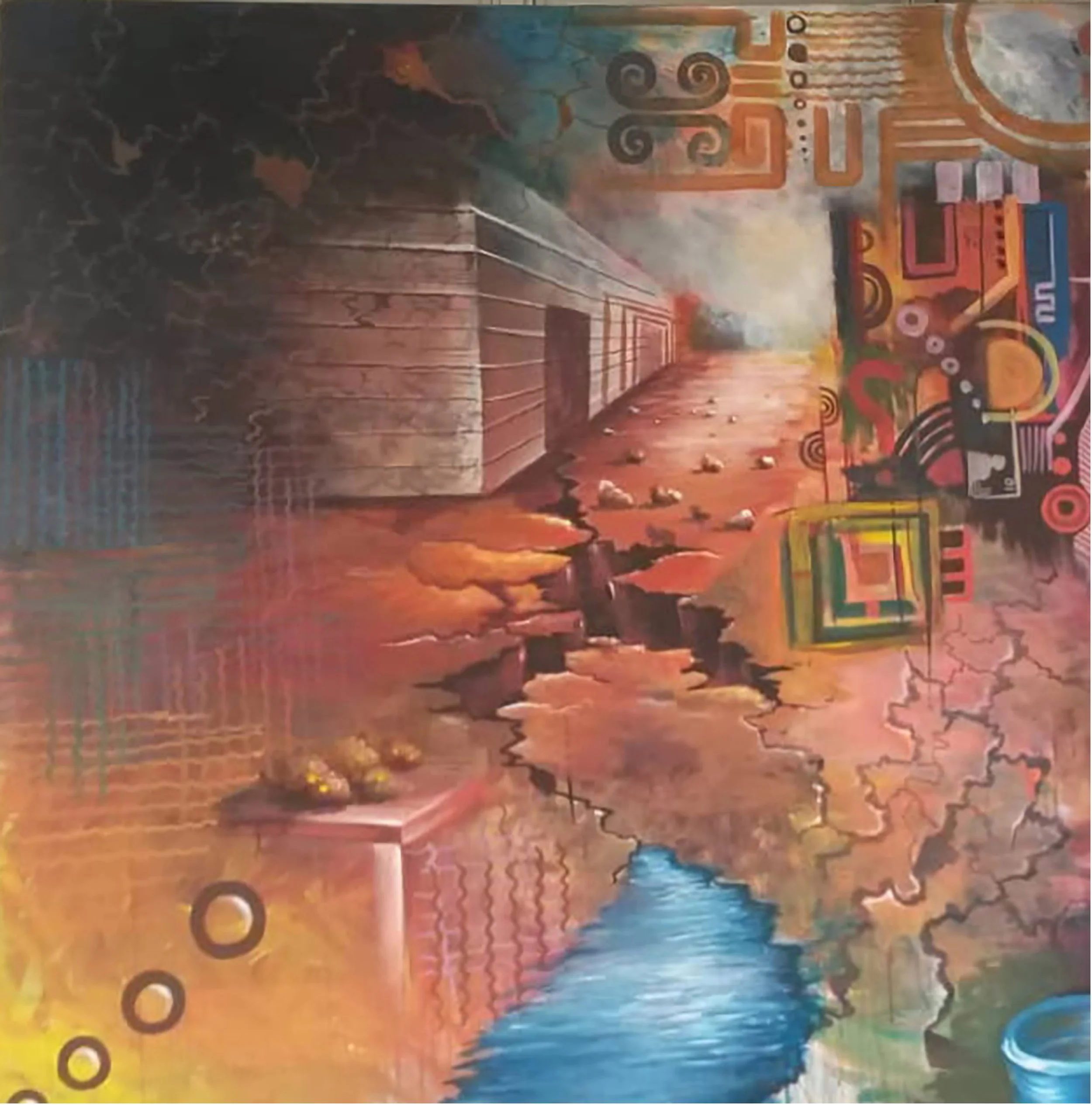 Efiri’ I, (Trap), 2023. Acrylic on canvas, 30x40 inc
