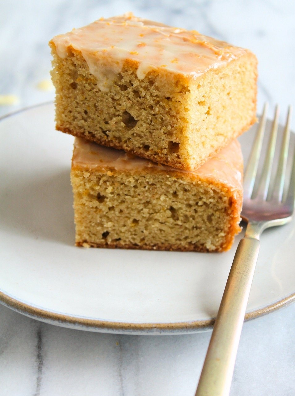 Orange Almond Snack Cake