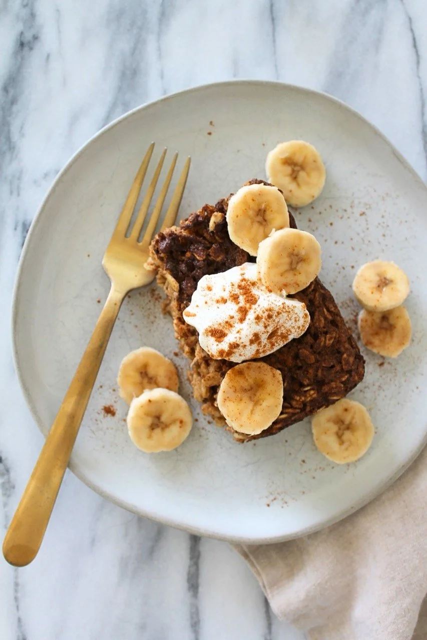 Cinnamon Banana Baked Oats