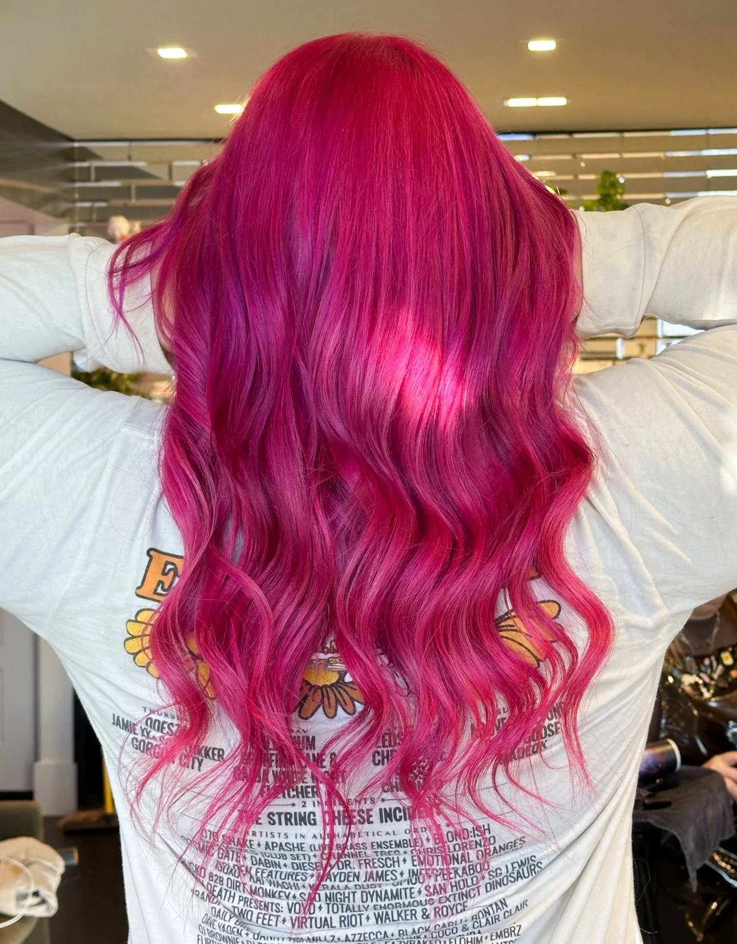 from rainbow to a vivid pink 🩷

we are absolutely OBSESSED with this color transformation 😍
&mdash;&mdash;
Euphoria Hair Lounge
📍Greenville, SC

#EuphoriaHairLounge #GreenvilleSalon #randcolove #vividhair #vividtransformation