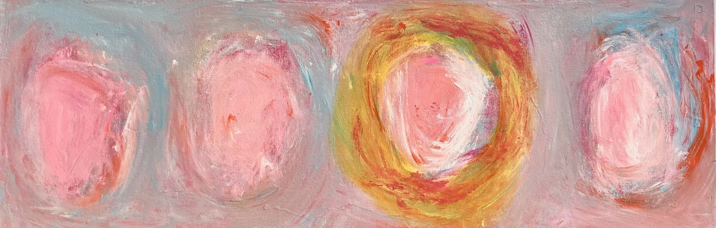 Allegro!  A quick melody of color and shape.  12x36