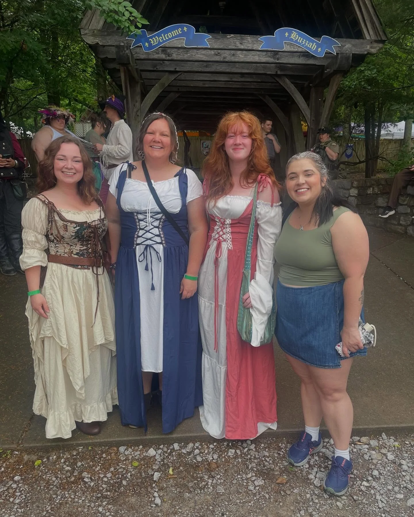 When &ldquo;we should do something fun&rdquo; stops being hypothetical. 🫶💙🗡️#renaissancefair #groupchat #workbesties❤️