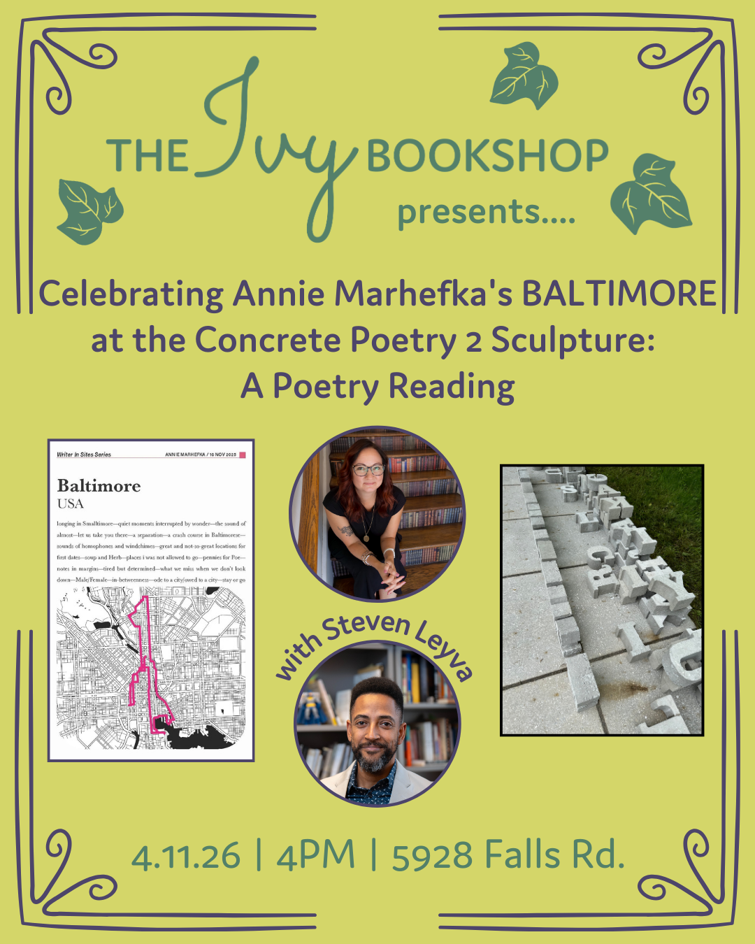 Annie Marhefka & Steven Leyva at The Ivy Bookshop