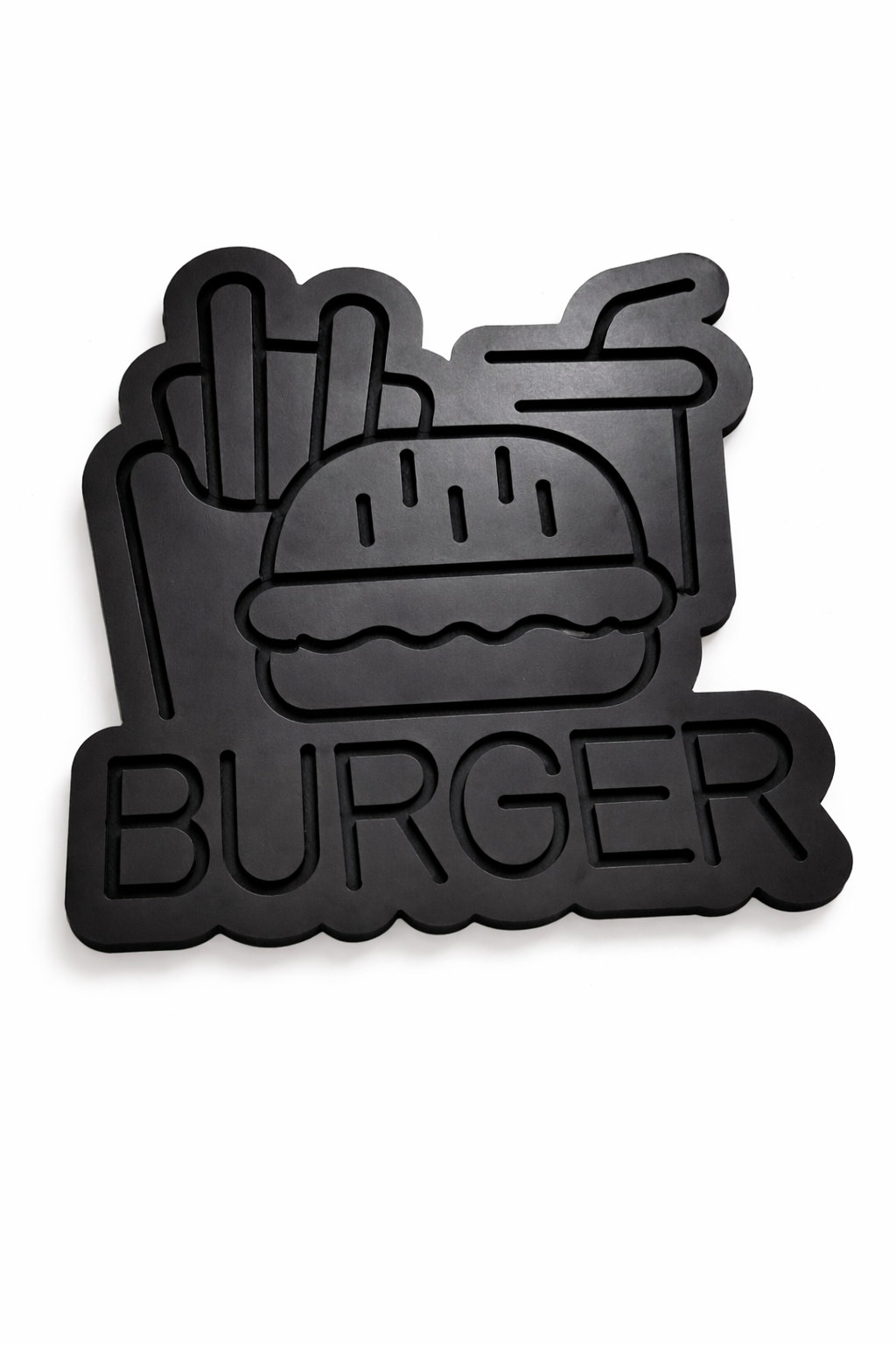 Plantillas 2da G de PVC Negro 6 mm