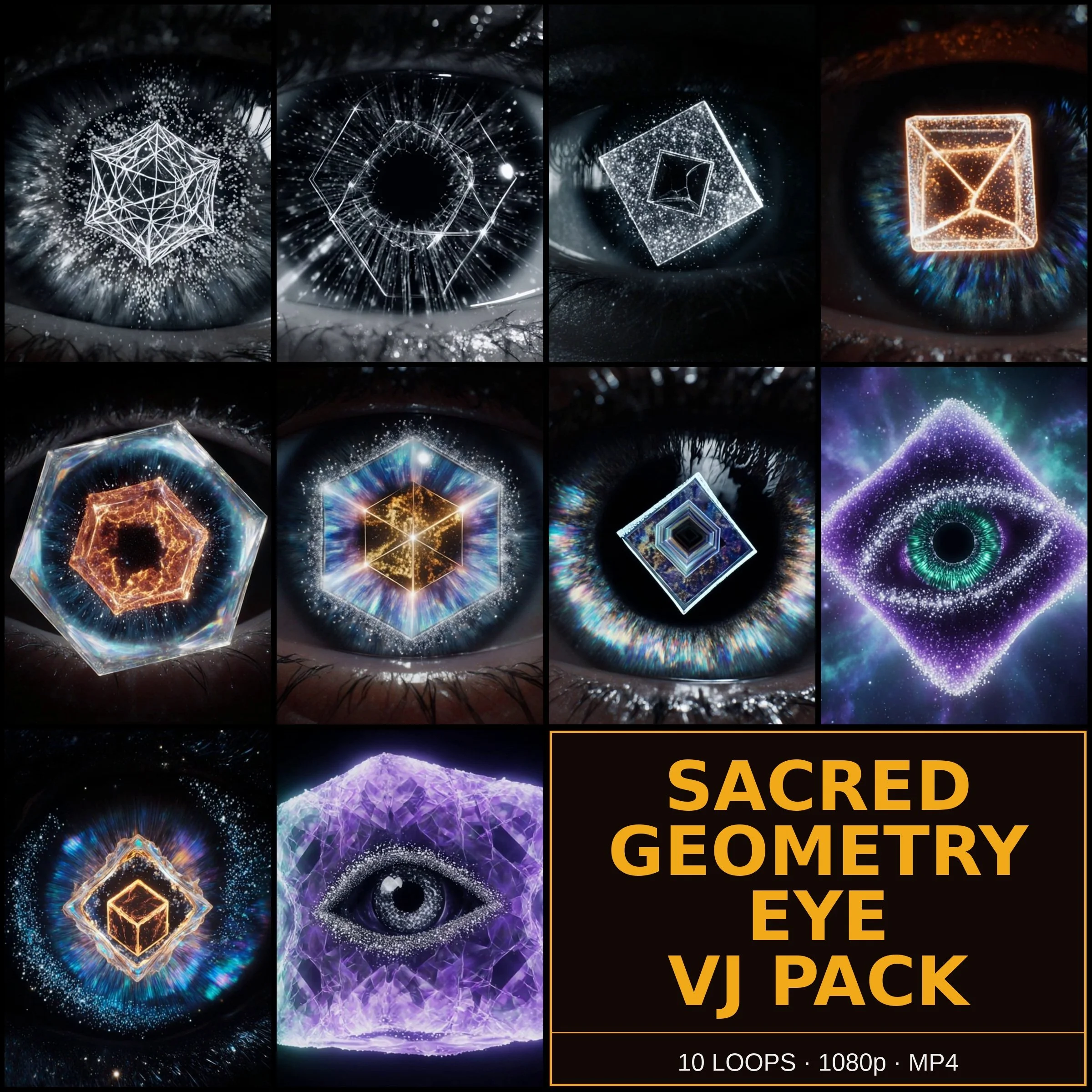 Sacred Geometry Eye VJ Pack