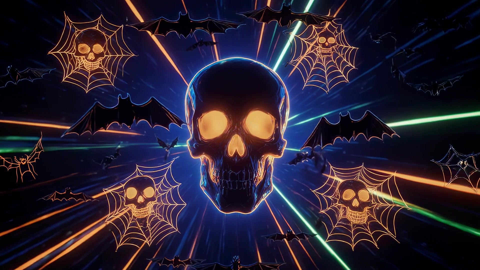 Halloween Bat Vortex VJ Loop