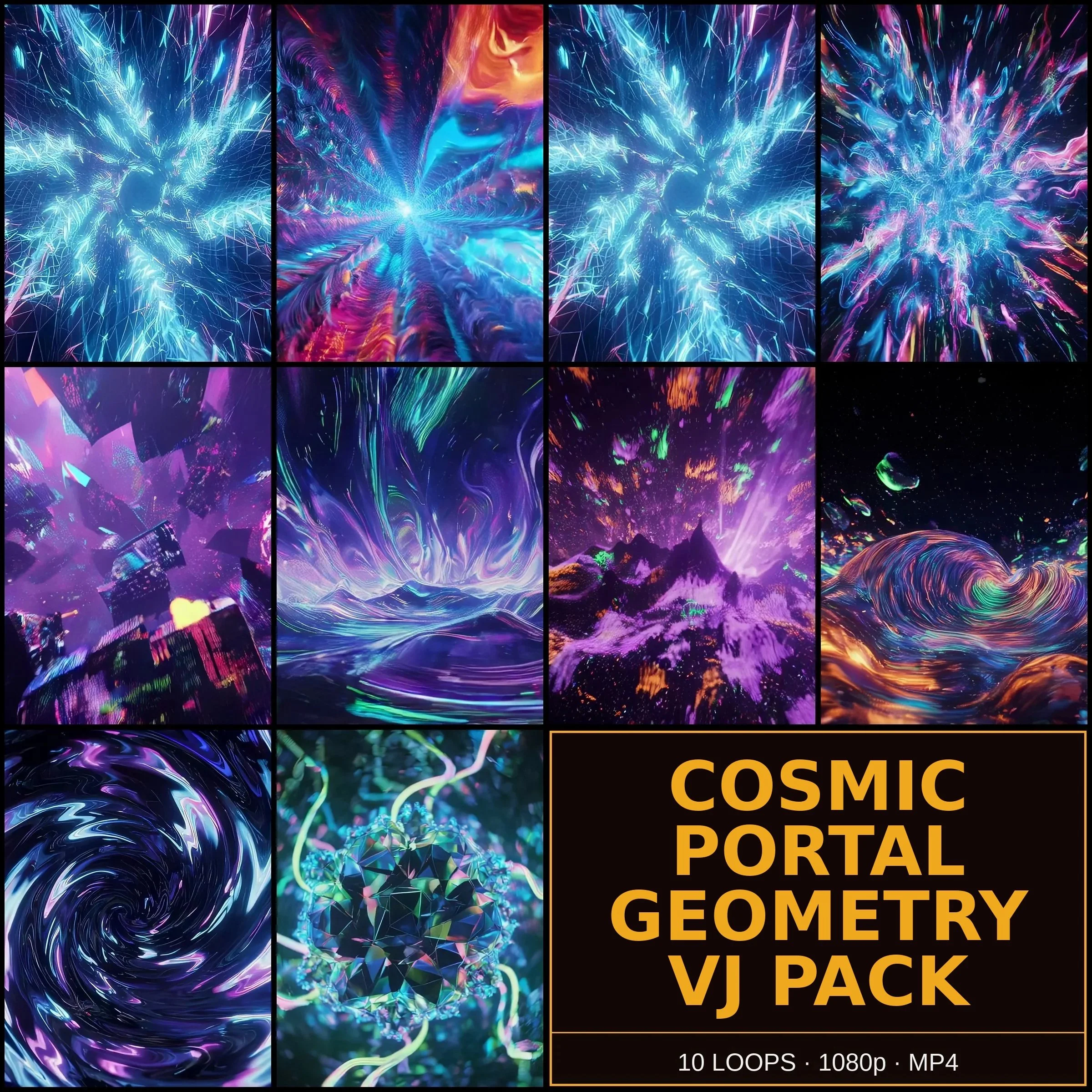 Cosmic Portal Geometry VJ Pack
