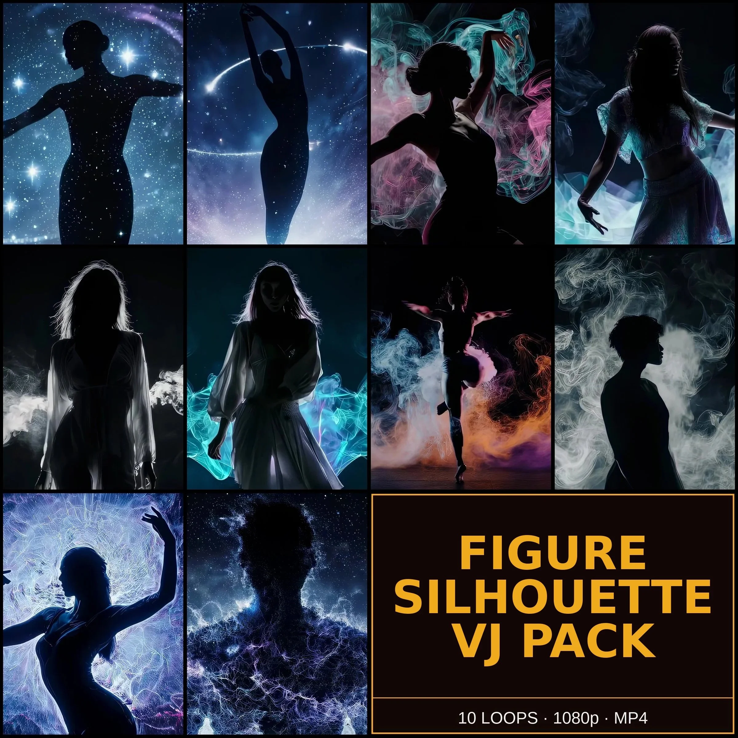 Figure Silhouette VJ Pack