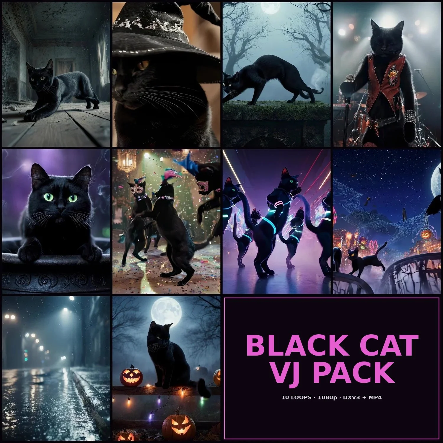 Black Cat VJ Pack