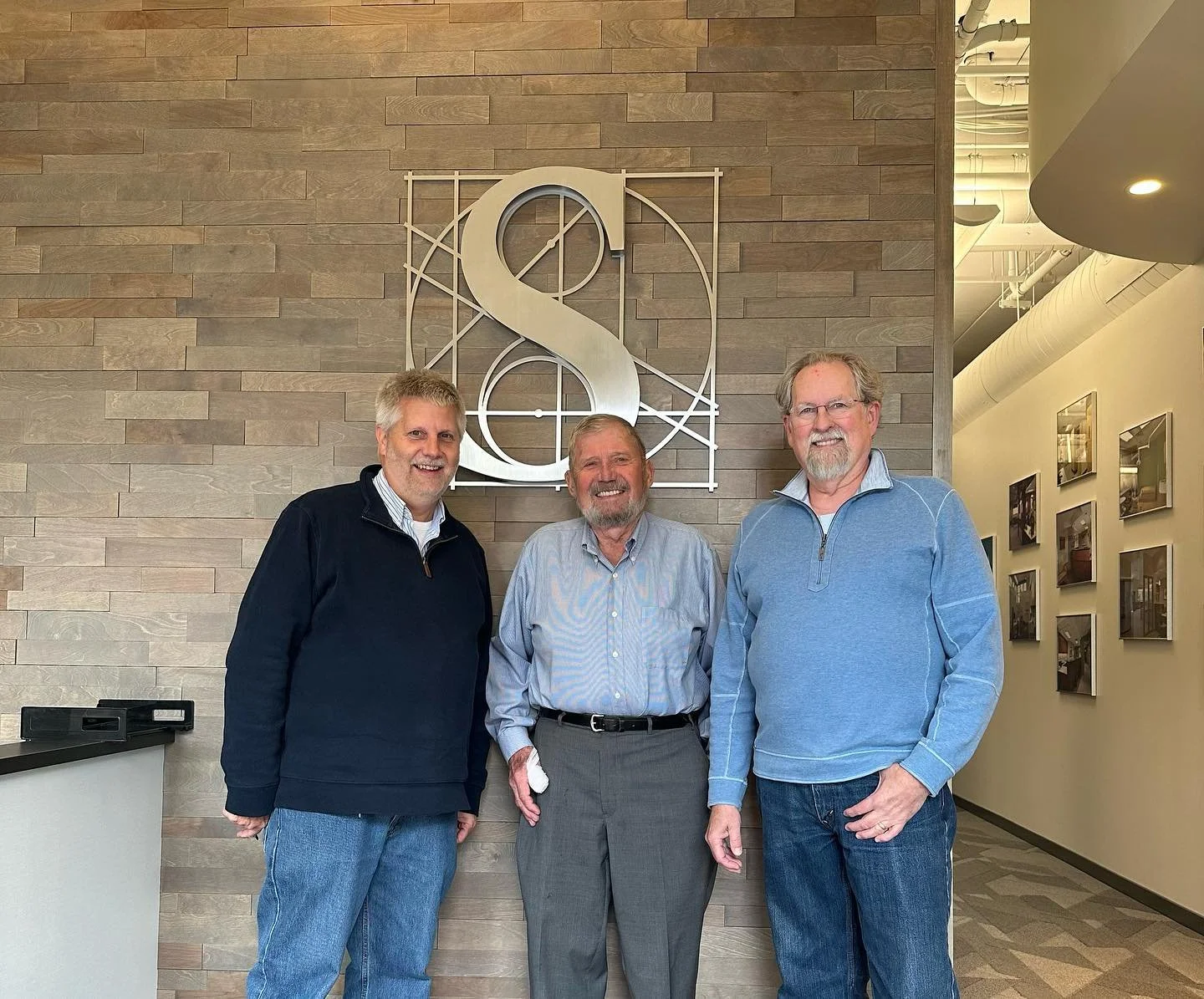 What an honor it was to host our founder! We loved having the opportunity to share our progress and vision with the person who started it all. 🙌 #founder #officevisit #teamwork #officeculture #sjoquistarchitects