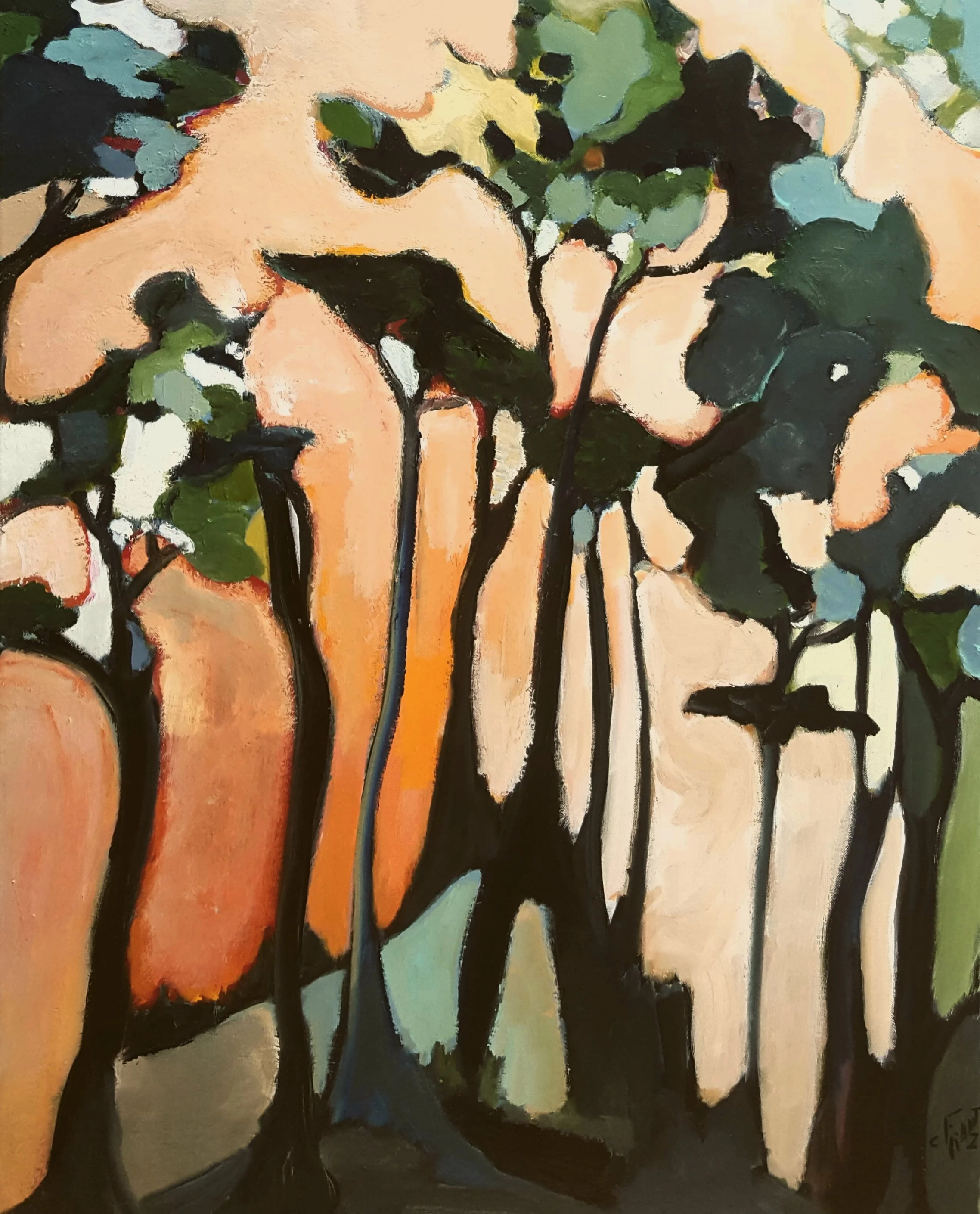 N°93 Toile 92 x 73 - dispo