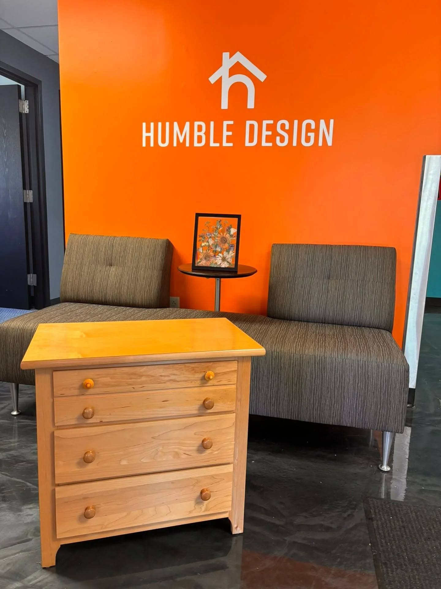 From plain wood to playful creativity! The team from @ids_michigan, in partnership with @allorgroup, chose this simple dresser and transformed it into a work of &quot;art&quot;. The dresser now features an extended top, a mounted roll of drawing pape