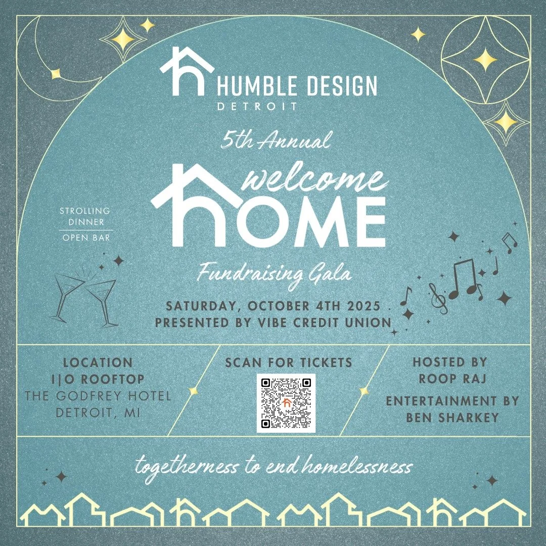 📣✨ONE WEEK FROM TONIGHT!!✨ @humbledesigndetroit's 5th Annual Welcome Home gala event takes over the @iogodfreydetroit IO Rooftop Lounge at @godfreyhoteldetroit to celebrate and further support our mission! 

Hosted by @roopfox2 's with fantastic mus