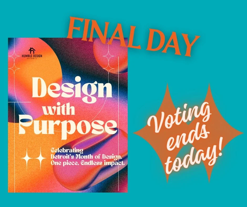 It's the FINAL day of our Design with Purpose contest, celebrating Detroit's Month of Design!  Our teams have turned donated furniture into beautiful, functional pieces. Every makeover directly supports families exiting homelessness through Humble De