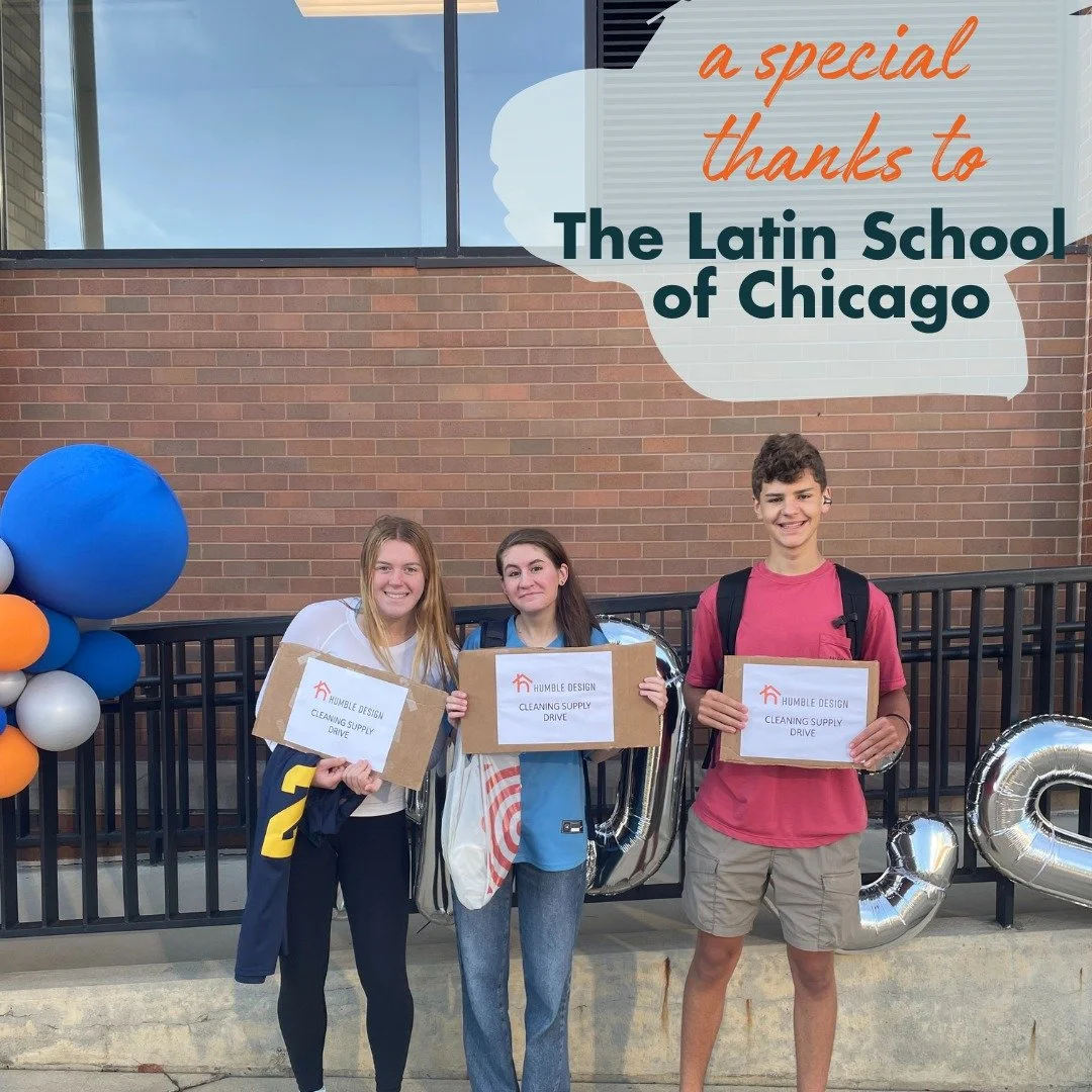 🙌 A huge shout out to the Latin School of Chicago and their Parent Association for hosting a cleaning kit drive to support our Humble families! These cleaning kits will help our clients keep their new homes healthy and clean even after our services 