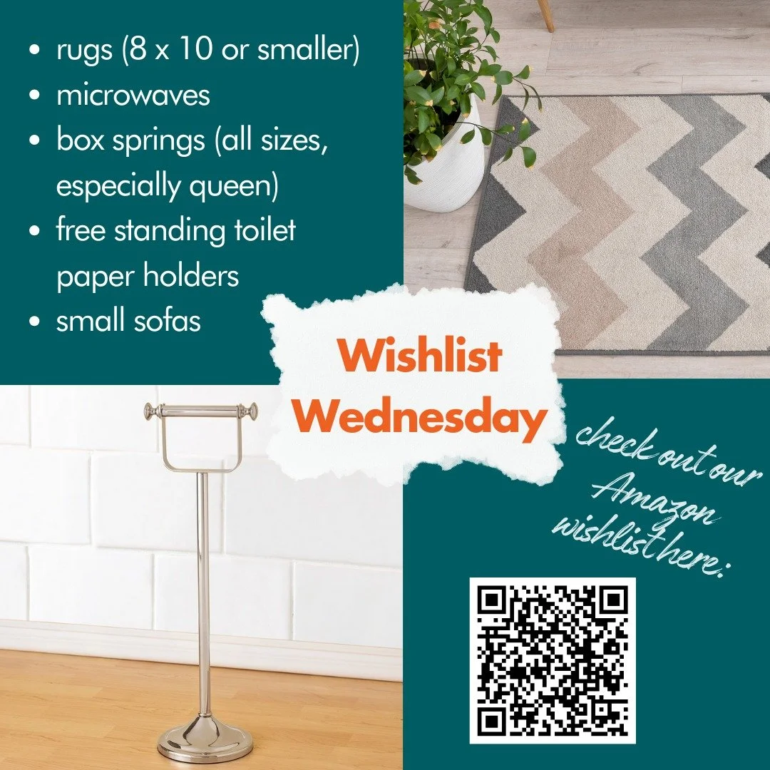 💛 It's the first Wishlist Wenesday in December 💛

It's a chilly week at the Humble Design Chicago Warehouse! We are in need of rugs (8ft x 10ft  or smaller), microwaves, box springs (all sizes but especiall queens), free standing toilet paper holde