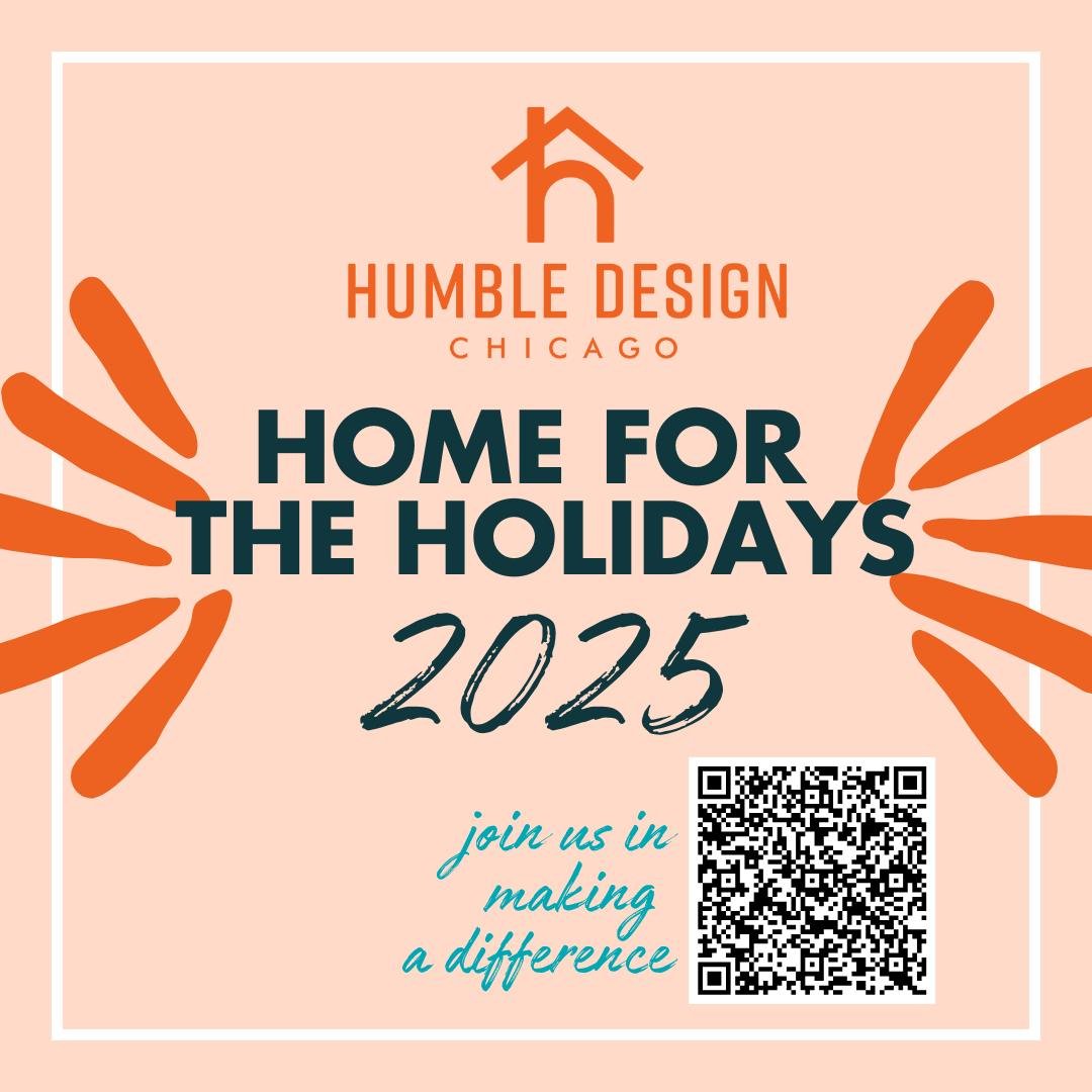 ✨ 3 Days left to donate ✨

Join us this holiday season in giving the gift of hope and comfort to families and veterans in our community. Your support has a long lasting impact in the lives of those we serve here at Humble Design Chicago. Every donati