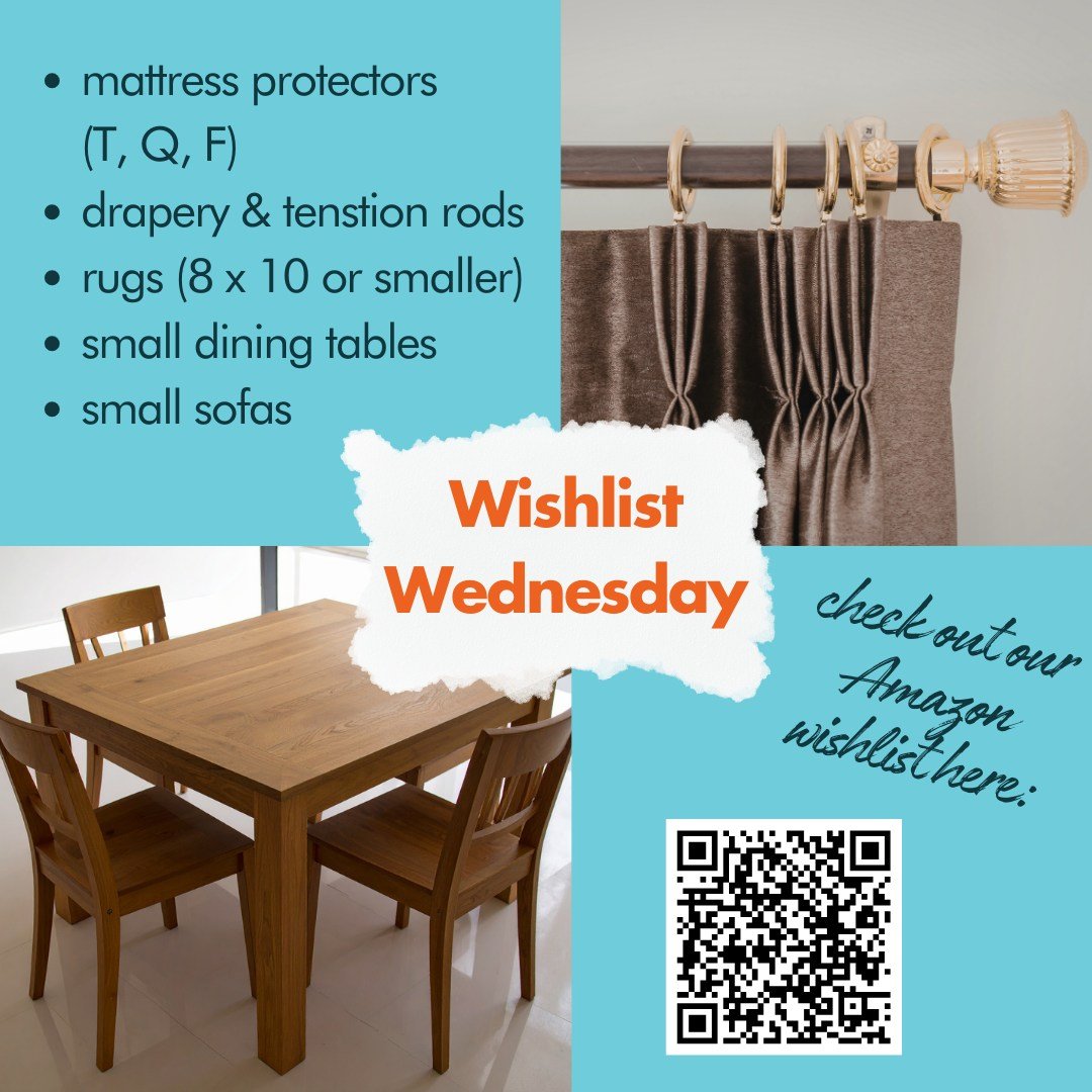 💛Wishlist Wednesday💛

This week at the Humble Design Chicago Warehouse, we are in need of mattress protecotrs (T/F/Q sizes), drapery &amp; tension rods, rugs (size 8 x 10ft or smaller), small dining room tables and small sofas. You can also scan th