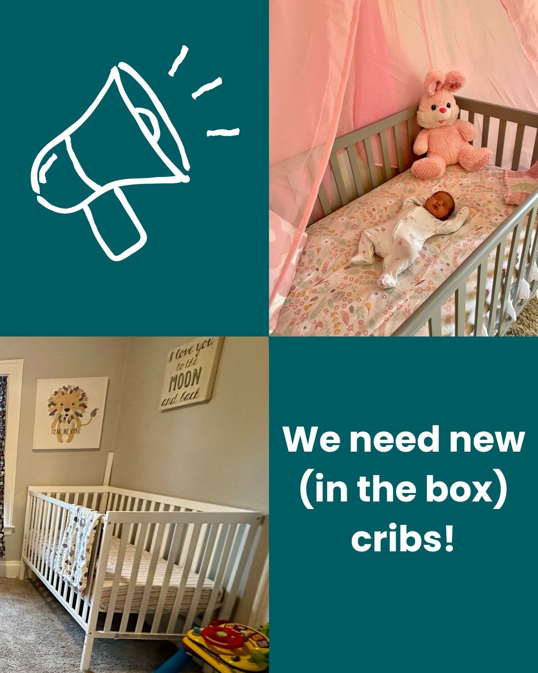 We used our last crib on Friday and know that we will have more little ones to come! 

We only use new cribs for the youngest members of the family to ensure that we are adhering to the best safety practices. Used cribs may not follow the Cuyahoga Sa