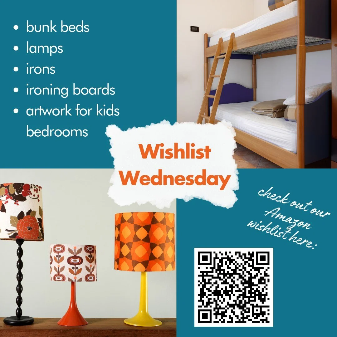 💛 Happy Wishlist Wednesday 💛

🛏 This week at the Humble Design Chicago Warehouse, we are in need of bunk beds, lamps, irons &amp; ironing boards, and artwork for kids bedrooms. See below for pick-up and drop-off information, or shop our Amazon wis