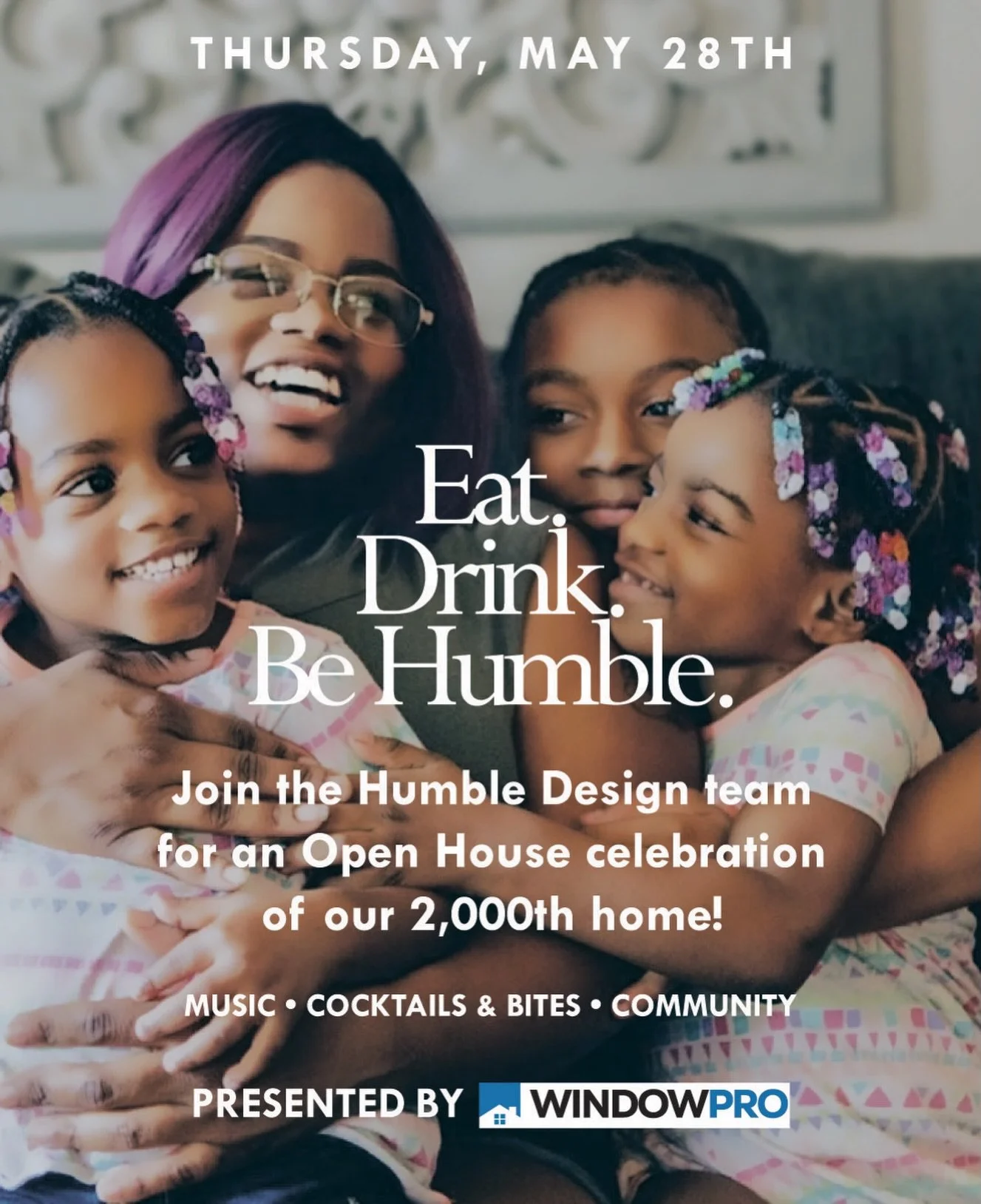 A celebration of our 2,000th home furnished! Join us May 28th anytime between 4-7PM for a complimentary evening courtesy of @windowpro__mi 

We will be offering light bites, drinks and music to honor the impact we&rsquo;ve made together. 

Come for t