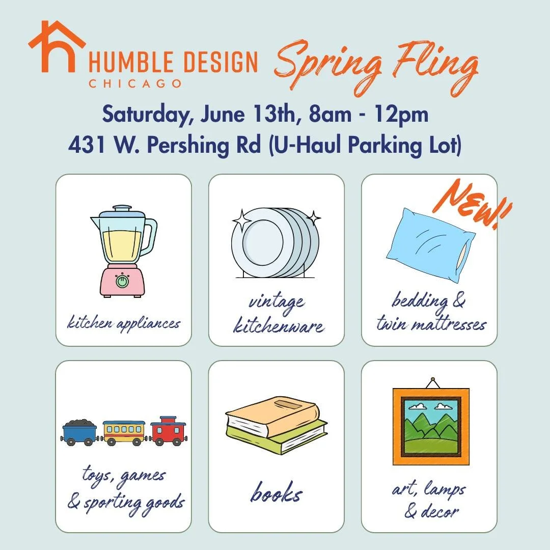 🌞 Join us at the Humble Design Warehouse this Saturday, June 13th from 8am-12pm for our Spring Fling warehouse sale! 🛍

📚🛏 Items that will be featured in the sale include: Holiday decor, childrens toys, games, books, kitchen &amp; bath items incl