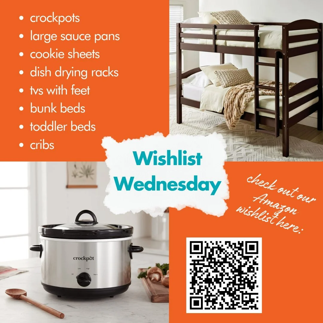 💛 Happy Wishlist Wednesday 💛 

🍳 This week at the Humble Design Chicago Warehouse, we are in need of a kitchen &amp; bed restock. Items include crockpots, large sauce pans, cookie sheets, dish drying racks, bunk beds, toddler beds, and cribs, as w