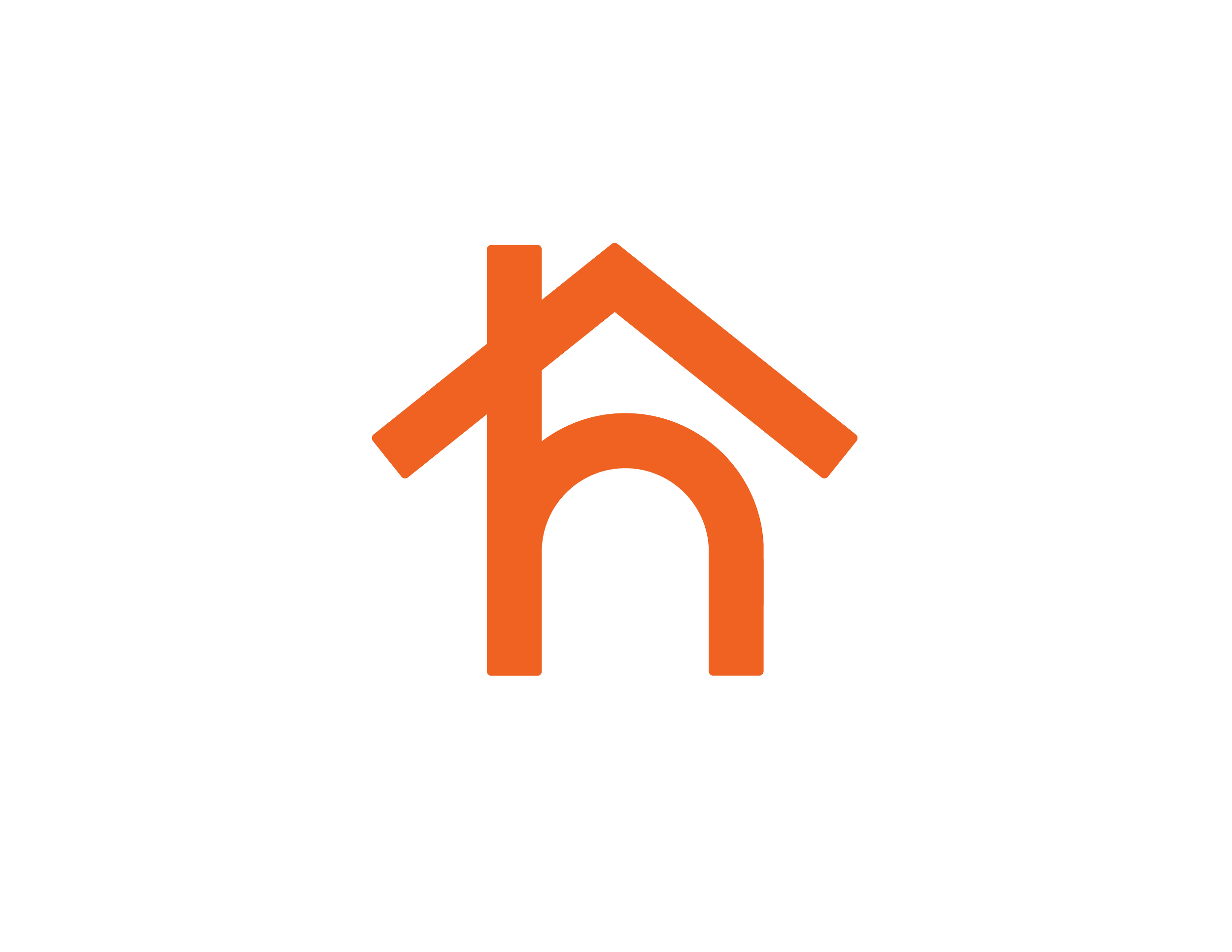 Orange H Icon with Roof